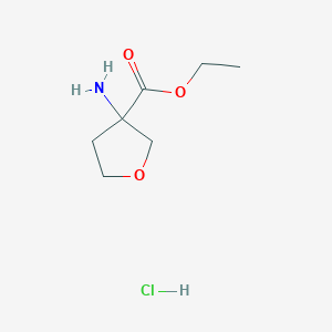Ethyl 3-aminooxolane-3-carboxylate;hydrochloride