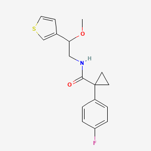 B2396448 1-(4-fluorophenyl)-N-(2-methoxy-2-(thiophen-3-yl)ethyl)cyclopropanecarboxamide CAS No. 1705764-10-8