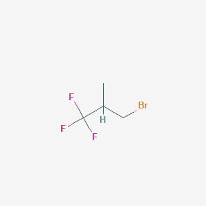 molecular formula C4H6BrF3 B2396456 3-Bromo-1,1,1-trifluoro-2-methylpropane CAS No. 381-80-6