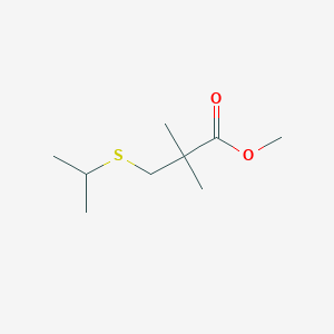 molecular formula C9H18O2S B2396475 Methyl 2,2-dimethyl-3-(propan-2-ylsulfanyl)propanoate CAS No. 1540259-00-4