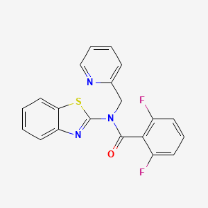 molecular formula C20H13F2N3OS B2396479 N-(benzo[d]thiazol-2-yl)-2,6-difluoro-N-(pyridin-2-ylmethyl)benzamide CAS No. 886904-30-9
