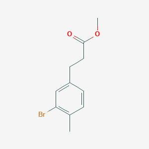molecular formula C11H13BrO2 B2396544 Methyl 3-(3-bromo-4-methylphenyl)propanoate CAS No. 1261558-85-3