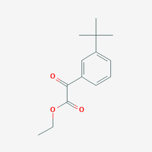 molecular formula C14H18O3 B2396555 Ethyl 3-tert-butylbenzoylformate CAS No. 1256481-75-0