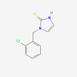 molecular formula C10H9ClN2S B2396602 1-(2-chlorobenzyl)-1H-imidazole-2-thiol CAS No. 95333-70-3