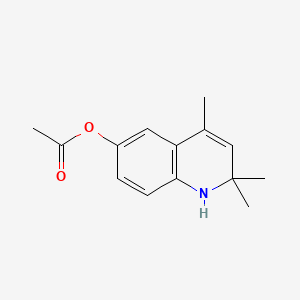 molecular formula C14H17NO2 B2396611 2,2,4-Trimethyl-1,2-dihydroquinolin-6-yl acetate CAS No. 71043-64-6