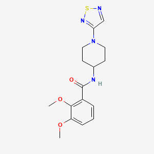molecular formula C16H20N4O3S B2396649 2,3-dimethoxy-N-[1-(1,2,5-thiadiazol-3-yl)piperidin-4-yl]benzamide CAS No. 2034518-38-0