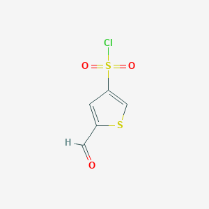 molecular formula C5H3ClO3S2 B2396685 5-Formylthiophene-3-sulfonyl chloride CAS No. 2138174-09-9