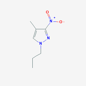 molecular formula C7H11N3O2 B2396713 4-Methyl-3-nitro-1-propyl-1H-pyrazole CAS No. 1823395-26-1