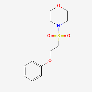 molecular formula C12H17NO4S B2396718 4-[(2-Phenoxyethyl)sulfonyl]morpholine CAS No. 312590-74-2