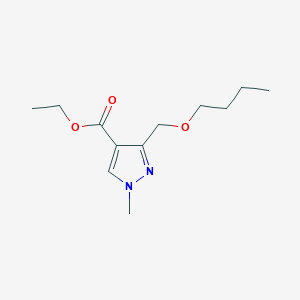 molecular formula C12H20N2O3 B2396745 Ethyl 3-(butoxymethyl)-1-methylpyrazole-4-carboxylate CAS No. 1975118-73-0