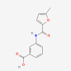 molecular formula C13H11NO4 B2396831 3-[(5-Methyl-furan-2-carbonyl)-amino]-benzoic acid CAS No. 312289-59-1