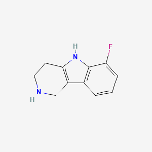 molecular formula C11H11FN2 B2396867 6-fluoro-2,3,4,5-tetrahydro-1H-pyrido[4,3-b]indole CAS No. 177858-77-4