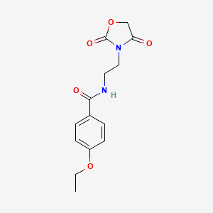 molecular formula C14H16N2O5 B2396928 N-[2-(2,4-dioxo-1,3-oxazolidin-3-yl)ethyl]-4-ethoxybenzamide CAS No. 2034464-31-6