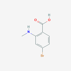 molecular formula C8H8BrNO2 B2396929 4-Bromo-2-(methylamino)benzoic acid CAS No. 861526-61-6