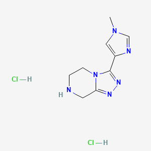 1-methyl-4-{5H,6H,7H,8H-[1,2,4]triazolo[4,3-a]pyrazin-3-yl}-1H-imidazole dihydrochloride