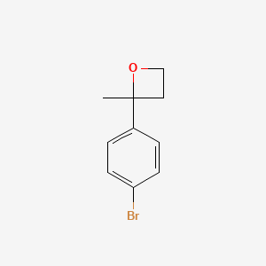 molecular formula C10H11BrO B2397007 2-(4-Bromophenyl)-2-methyloxetane CAS No. 1102376-56-6