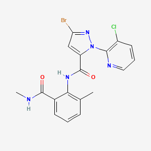 molecular formula C18H15BrClN5O2 B2397035 3-Deschloro-4-methyl-Chlorantraniliprole CAS No. 500007-36-3