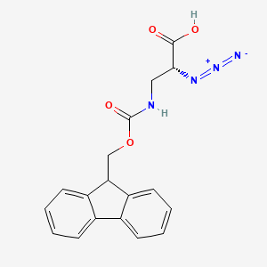 molecular formula C18H16N4O4 B2397050 N3-D-Dap(Fmoc)-OH 