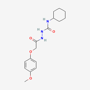 molecular formula C16H23N3O4 B2397075 N-[(cyclohexylcarbamoyl)amino]-2-(4-methoxyphenoxy)acetamide CAS No. 816439-90-4