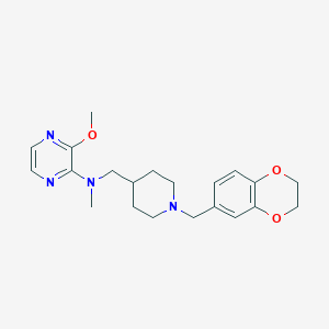 molecular formula C21H28N4O3 B2397111 N-({1-[(2,3-dihydro-1,4-benzodioxin-6-yl)methyl]piperidin-4-yl}methyl)-3-methoxy-N-methylpyrazin-2-amine CAS No. 2380142-50-5