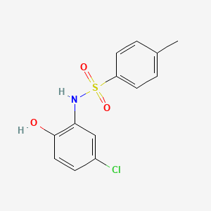 molecular formula C13H12ClNO3S B2397202 N-(5-chloro-2-hydroxyphenyl)-4-methylbenzene-1-sulfonamide CAS No. 136061-90-0