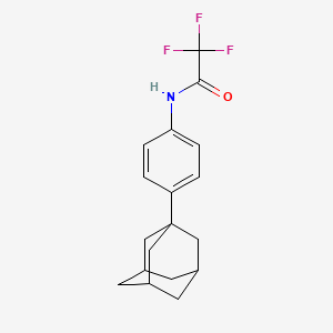 molecular formula C18H20F3NO B2397203 N-[4-(ADAMANTAN-1-YL)PHENYL]-2,2,2-TRIFLUOROACETAMIDE CAS No. 313500-74-2