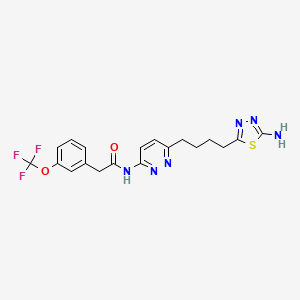 molecular formula C19H19F3N6O2S B2397258 Glutaminase-IN-3 