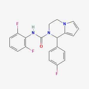 molecular formula C20H16F3N3O B2397288 N-(2,6-difluorophenyl)-1-(4-fluorophenyl)-1H,2H,3H,4H-pyrrolo[1,2-a]pyrazine-2-carboxamide CAS No. 899959-88-7