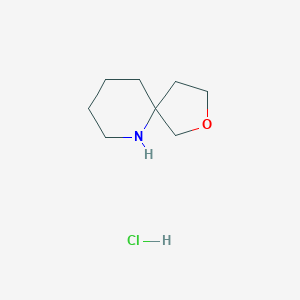 molecular formula C8H16ClNO B2397316 2-Oxa-6-azaspiro[4.5]decane hydrochloride CAS No. 1894761-20-6