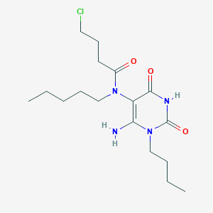 N-(6-amino-1-butyl-2,4-dioxo-1,2,3,4-tetrahydropyrimidin-5-yl)-4-chloro-N-pentylbutanamide