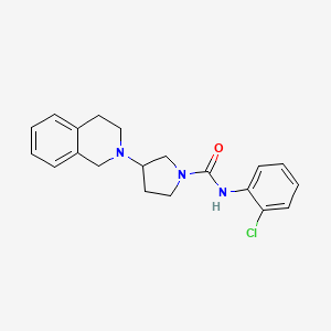 N-(2-chlorophenyl)-3-(3,4-dihydroisoquinolin-2(1H)-yl)pyrrolidine-1-carboxamide