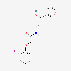 2-(2-fluorophenoxy)-N-(3-(furan-3-yl)-3-hydroxypropyl)acetamide
