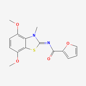 (Z)-N-(4,7-dimethoxy-3-methylbenzo[d]thiazol-2(3H)-ylidene)furan-2-carboxamide