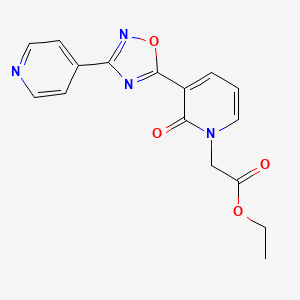 ethyl [2-oxo-3-(3-pyridin-4-yl-1,2,4-oxadiazol-5-yl)pyridin-1(2H)-yl]acetate