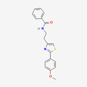 molecular formula C19H18N2O2S B2397361 N-(2-(2-(4-methoxyphenyl)thiazol-4-yl)ethyl)benzamide CAS No. 863513-57-9