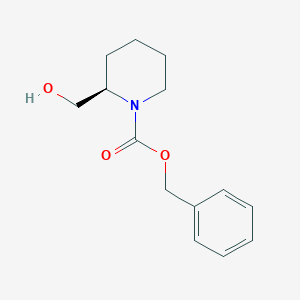 molecular formula C14H19NO3 B023974 (R)-N-Benzyloxycarbonyl-2-piperidinemethanol CAS No. 154499-13-5