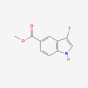 molecular formula C10H8FNO2 B2397402 Methyl 3-fluoro-1H-indole-5-carboxylate CAS No. 256936-04-6