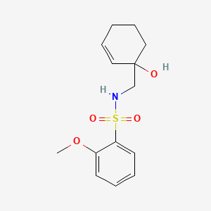 N-[(1-hydroxycyclohex-2-en-1-yl)methyl]-2-methoxybenzene-1-sulfonamide