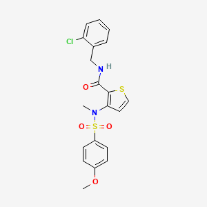N-(2-chlorobenzyl)-3-(4-methoxy-N-methylphenylsulfonamido)thiophene-2-carboxamide