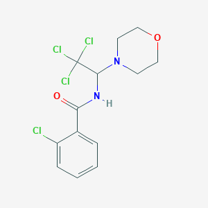 2-chloro-N-(2,2,2-trichloro-1-morpholinoethyl)benzamide
