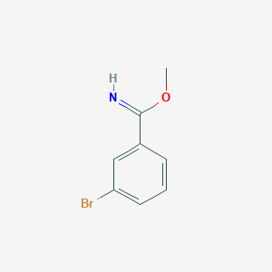 molecular formula C8H8BrNO B2397460 Methyl 3-bromobenzene-1-carboximidate CAS No. 785719-23-5
