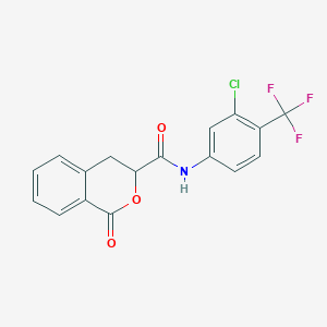 N-[3-chloro-4-(trifluoromethyl)phenyl]-1-oxo-3,4-dihydro-1H-isochromene-3-carboxamide