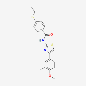 4-(ethylthio)-N-(4-(4-methoxy-3-methylphenyl)thiazol-2-yl)benzamide