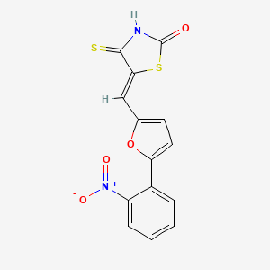 (Z)-5-((5-(2-nitrophenyl)furan-2-yl)methylene)-4-thioxothiazolidin-2-one