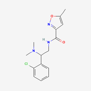 N-(2-(2-chlorophenyl)-2-(dimethylamino)ethyl)-5-methylisoxazole-3-carboxamide