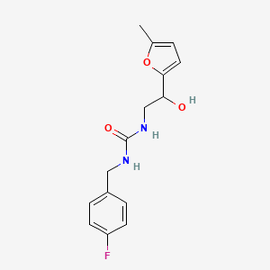 1-(4-Fluorobenzyl)-3-(2-hydroxy-2-(5-methylfuran-2-yl)ethyl)urea