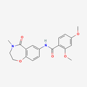 2,4-dimethoxy-N-(4-methyl-5-oxo-2,3,4,5-tetrahydrobenzo[f][1,4]oxazepin-7-yl)benzamide