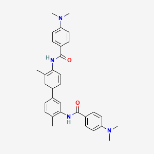 4-(dimethylamino)-N-[4-[3-[[4-(dimethylamino)benzoyl]amino]-4-methylphenyl]-2-methylcyclohexa-1,5-dien-1-yl]benzamide
