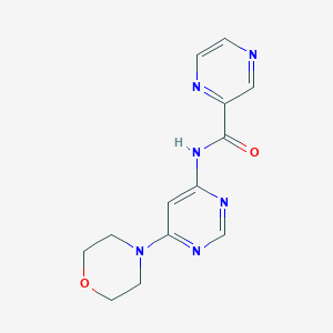 molecular formula C13H14N6O2 B2397529 N-(6-morpholinopyrimidin-4-yl)pyrazine-2-carboxamide CAS No. 1421583-94-9