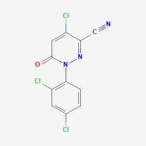 4-Chloro-1-(2,4-dichlorophenyl)-6-oxo-1,6-dihydro-3-pyridazinecarbonitrile